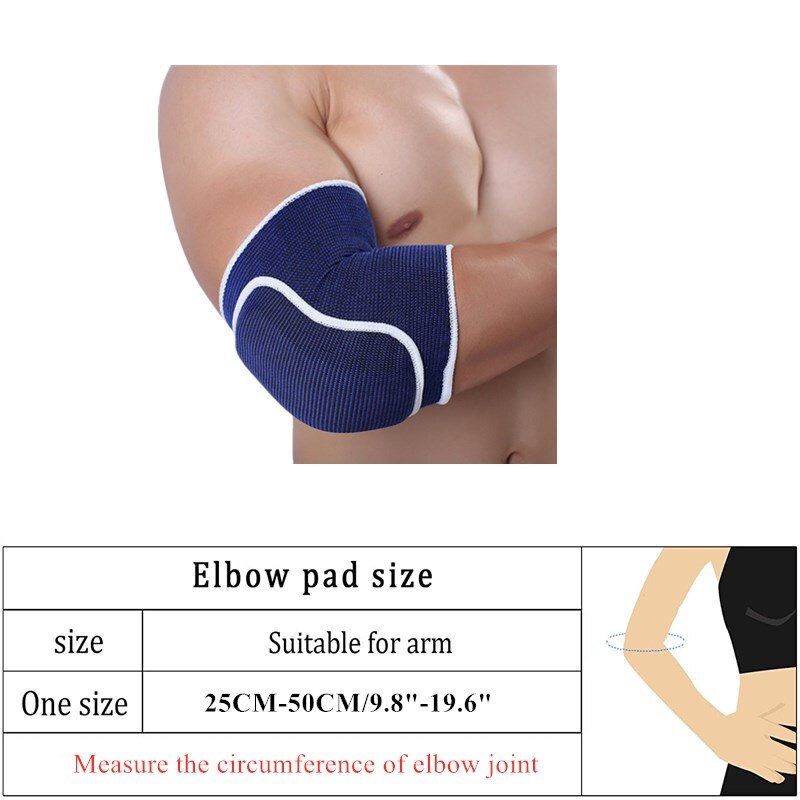 1 Pair Volleyball Elbow Support Pads Sports Fitness Basketball Elbow Brace Guard Men Women Breathable Arm Protector Wrap