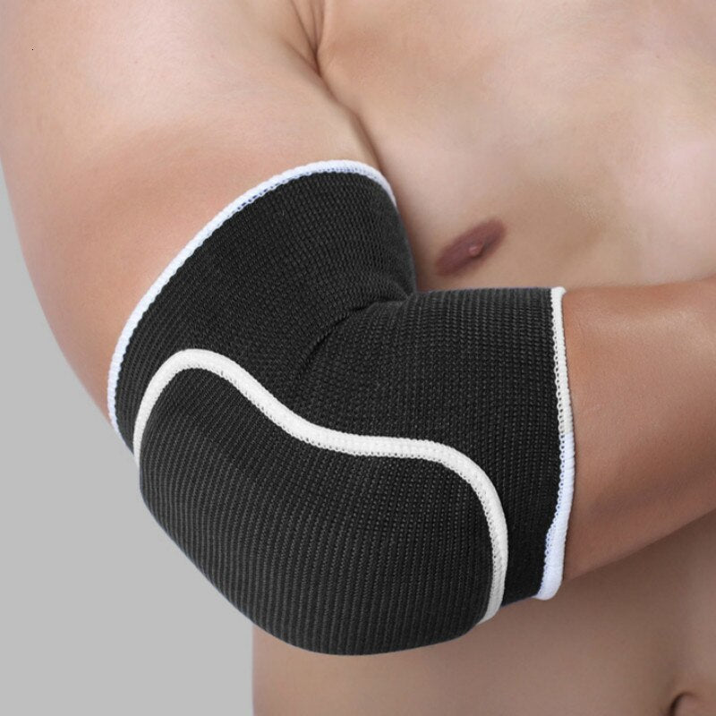 1 Pair Volleyball Elbow Support Pads Sports Fitness Basketball Elbow Brace Guard Men Women Breathable Arm Protector Wrap