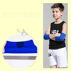 1Pair Children Kids Elbow Pads Dancing Volleyball Sport Crawling Elbow Protector Tennis Fitness Gym Arm Sleeves Guard Boys Girls