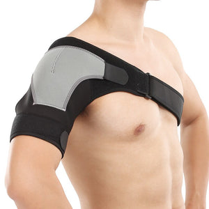 1pc Left Right Shoulder Strap Protector Adjustable Sports Shoulder Support Brace Bandage Injury  Joint Pain Relief