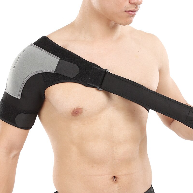 1pc Left Right Shoulder Strap Protector Adjustable Sports Shoulder Support Brace Bandage Injury  Joint Pain Relief