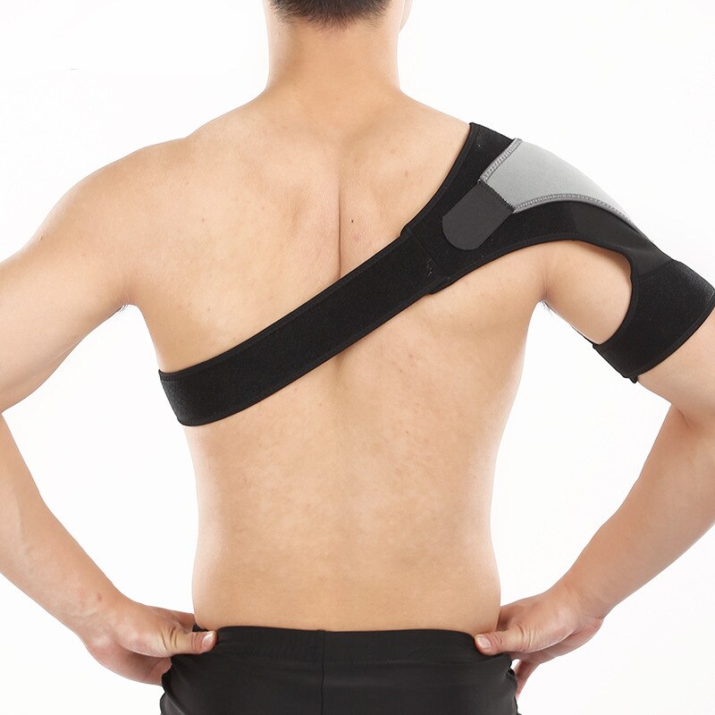 1pc Left Right Shoulder Strap Protector Adjustable Sports Shoulder Support Brace Bandage Injury  Joint Pain Relief