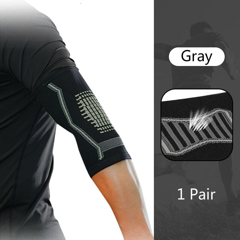 2 PCS Breathable Elbow Protector Pad Volleyball Basketball Tennis Badminton Arm Support Sleeve Sport Cycling Elbow Guard Warmer