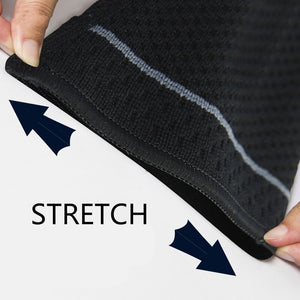 2PC Anti-Collision Elbow Support with Silicon Gel Pad Insert Elastic Elbow Protector Brace Breathable Knitted Compression Sleeve