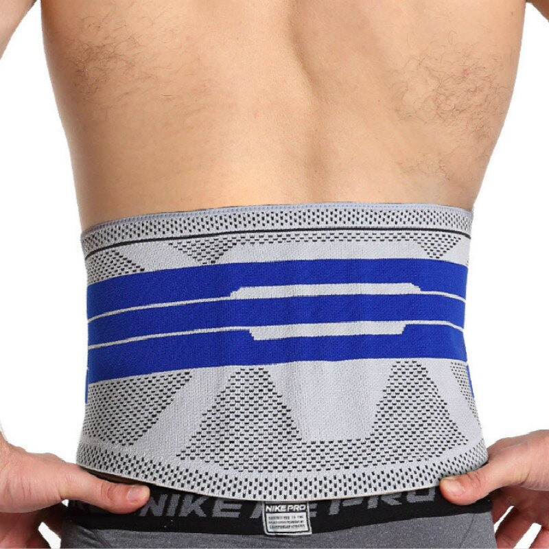 3D Knitting Waist Trimmer Belt Nylon Decompression Waist Trainer Back Support Sweat Belt Fitness Gym Sport Lumbar Body Shaper