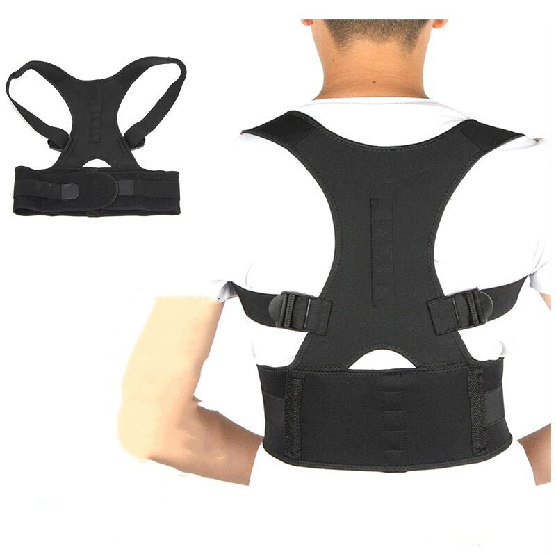 Adjustable Posture Corrector Back Brace Support for Shoulder Back Waist Pain Relief Double Strong Splints Humpback Body Shape