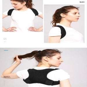 Back Spine Posture Corrector Strap Adjustable Shoulder Belt Protector Brace Pain Relief Compression Bandage for Men Women Child