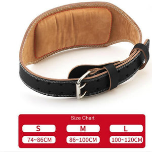 Cowhide Leather Waist Support Belt Weightlifting Lumbar Back Support Shaper Waist Trainer Trimmer Corset Body Slimming Unisex