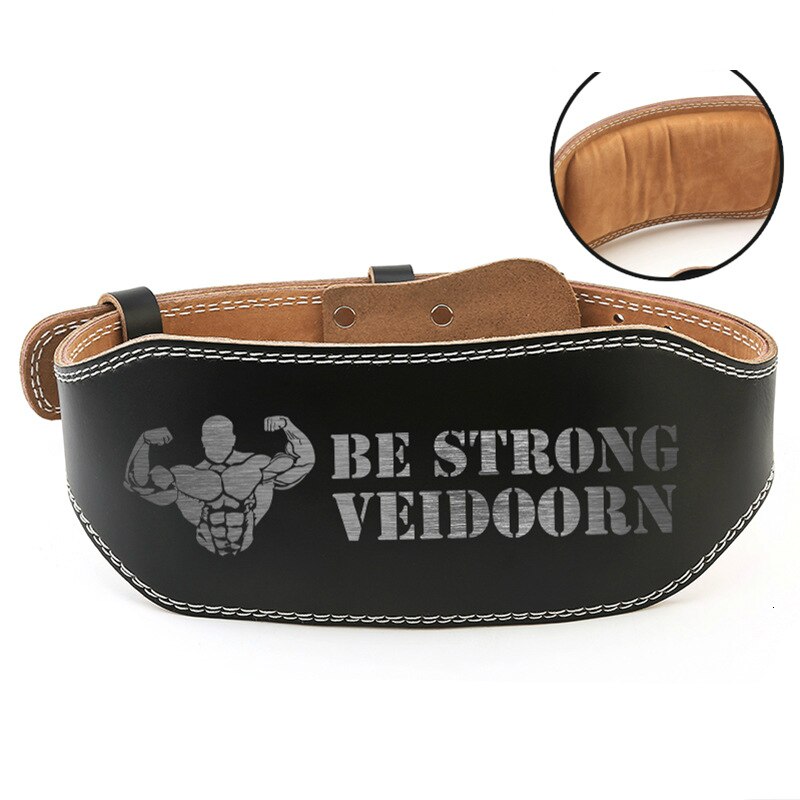 Cowhide Leather Waist Support Belt Weightlifting Lumbar Back Support Shaper Waist Trainer Trimmer Corset Body Slimming Unisex