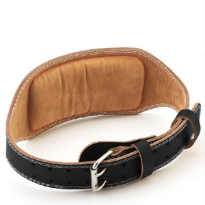 Cowhide Leather Waist Support Belt Weightlifting Lumbar Back Support Shaper Waist Trainer Trimmer Corset Body Slimming Unisex
