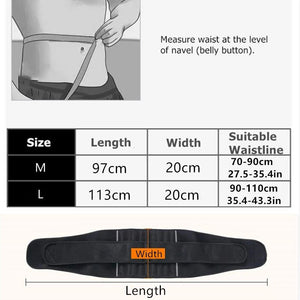 Fitness Gym Belt Back Waist Trimmer Lumbar Support Belt Waist Trainer Abdominal Brace Protector Corset Sport Weightlifting Belts
