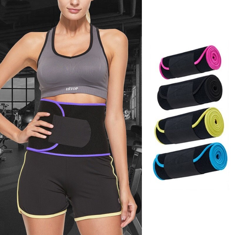 Gym Belt Waist Trainer Weight Loss Shapewear Sweat Trimmer Belt Fitness Sports Waist Support Wrap Sauna Back Belt for Women Men