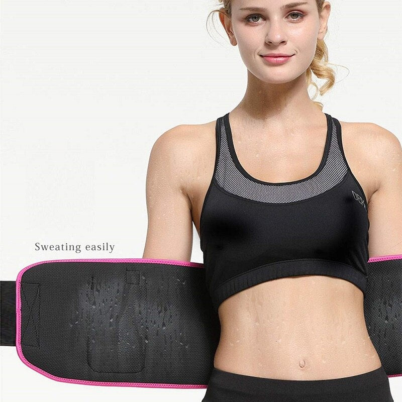 Gym Belt Waist Trainer Weight Loss Shapewear Sweat Trimmer Belt Fitness Sports Waist Support Wrap Sauna Back Belt for Women Men