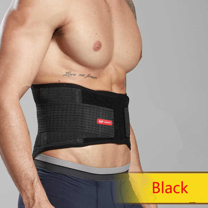 Gym Lumbar Belt Orthopedic Back Waist Support Brace Fitness Protection For Men Women Sport Safety Belt With PVC Bone Breathable