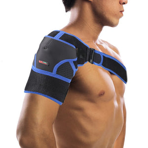 Gym Sports Shoulder Strap Support Pad Back Shoulder Brace Wrap Belt Band Men Women Adjustable Breathable Shoulder Pain Protector