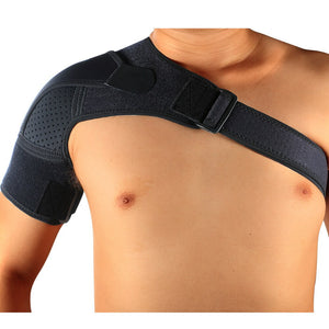 Gym Sports Shoulder Strap Support Pad Back Shoulder Brace Wrap Belt Band Men Women Adjustable Breathable Shoulder Pain Protector