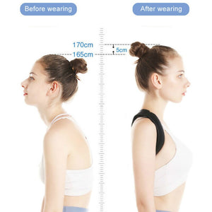 Leather Back Support Belt Spine Posture Corrector Brace Humpback Shoulder Belt Back Posture Correction Men Women Pain Relief