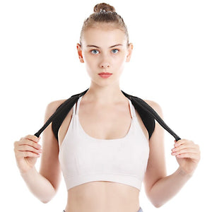 Leather Back Support Belt Spine Posture Corrector Brace Humpback Shoulder Belt Back Posture Correction Men Women Pain Relief