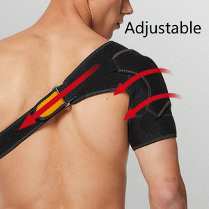 Left Right Shoulder Protector Belt Band Adjustable Single Shoulder Support Warmer Compression Wrap Joint Pain Back Strap Guard