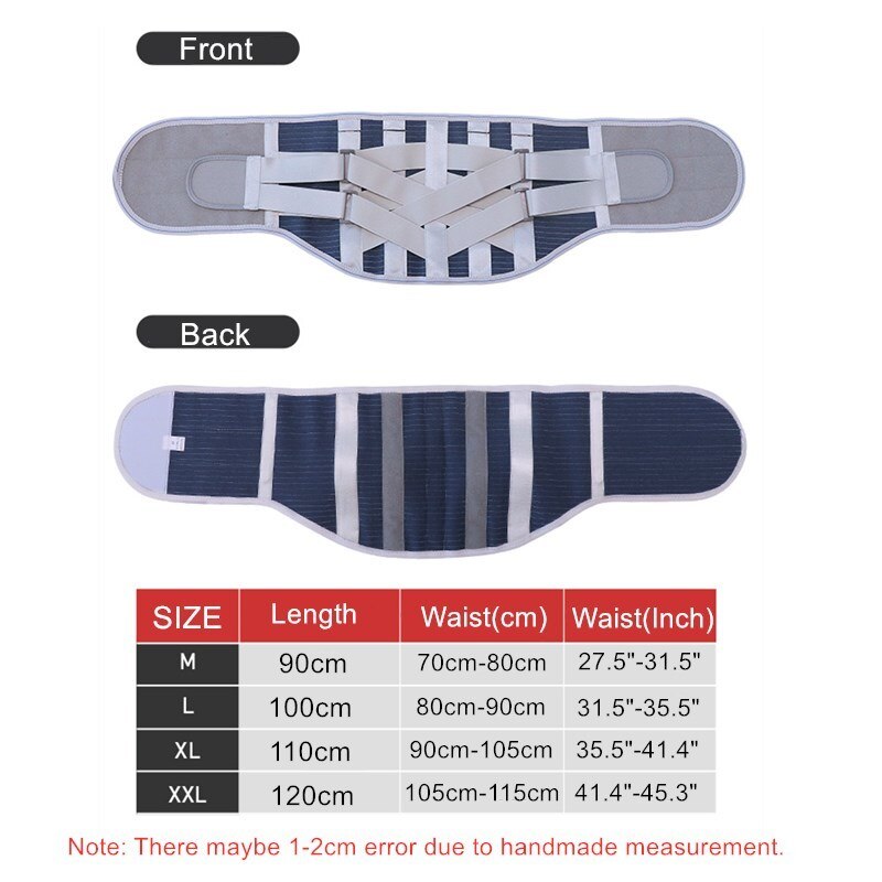 Lumbar Support Belt Self Heating Magnetic Orthopedic Back Brace Support Adjustable Waist Trainer Belt Pain Relief Spine Straight