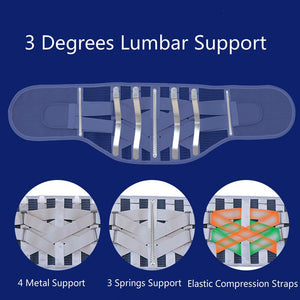 Lumbar Support Belt Self Heating Magnetic Orthopedic Back Brace Support Adjustable Waist Trainer Belt Pain Relief Spine Straight