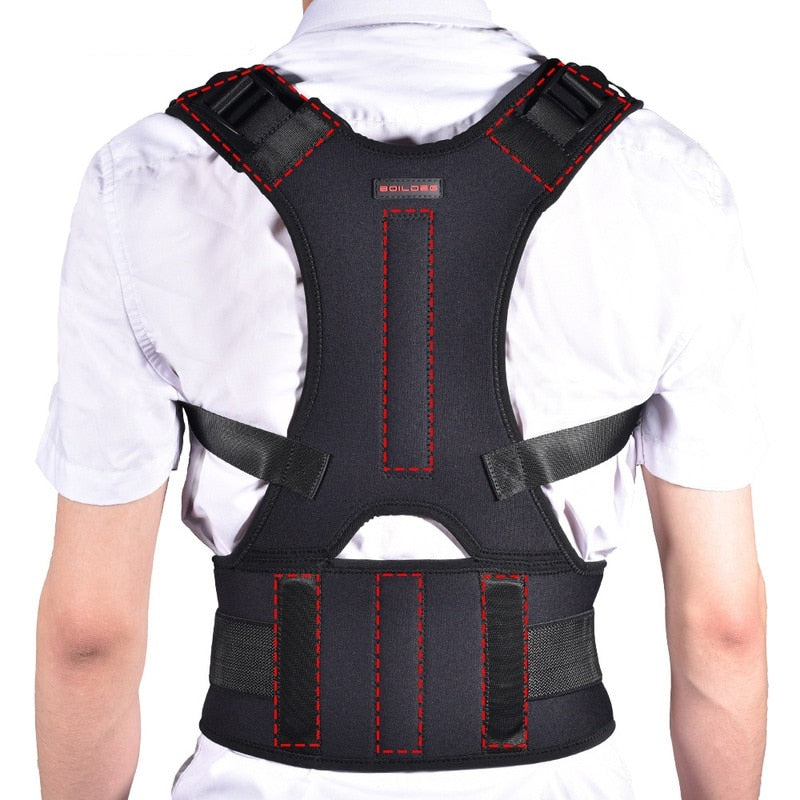 Men Women Back Shoulder Brace Upright Posture Corrector Kyphosis Spine Correction Fixer Back Support Belt Lumbar Corset Dropship