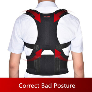 Men Women Back Shoulder Brace Upright Posture Corrector Kyphosis Spine Correction Fixer Back Support Belt Lumbar Corset Dropship