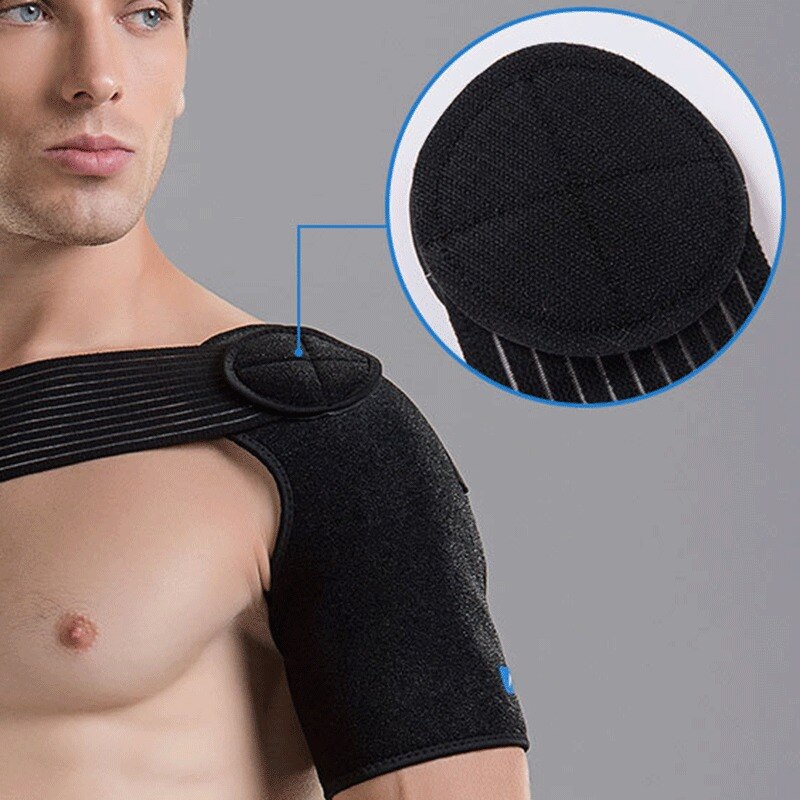 Self-heating Shoulder Brace Adjustable Shoulder Support Bandage Strap Dislocation Arthritis Joint Pain Relief Tennis Sports Safe