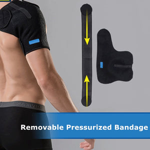 Self-heating Shoulder Brace Adjustable Shoulder Support Bandage Strap Dislocation Arthritis Joint Pain Relief Tennis Sports Safe