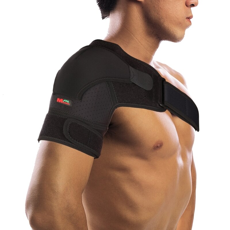 Shoulder Support with Pressure Pad Prevent Strain Neoprene Shoulder Brace Strap Pain Compression Sleeve Back Protector Belt