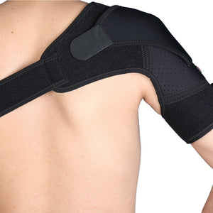 Shoulder Support with Pressure Pad Prevent Strain Neoprene Shoulder Brace Strap Pain Compression Sleeve Back Protector Belt